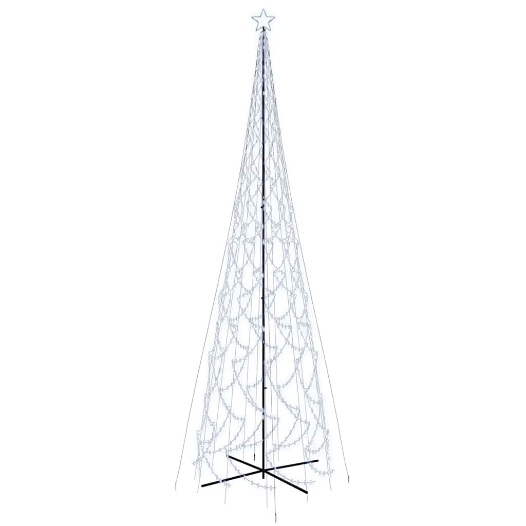 Stožasto božićno drvce hladno bijelo 3000 LED žarulja 230x800cm