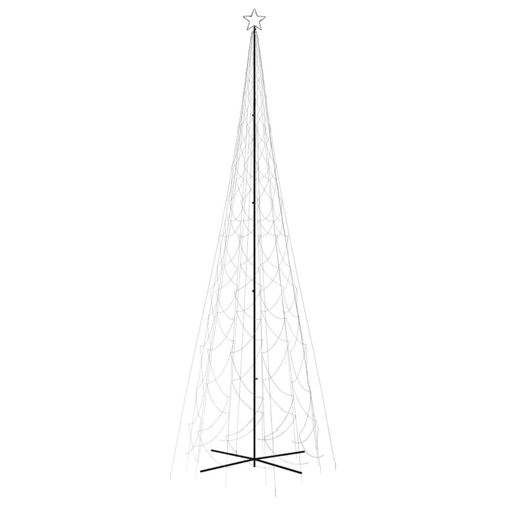 Stožasto božićno drvce hladno bijelo 3000 LED žarulja 230x800cm