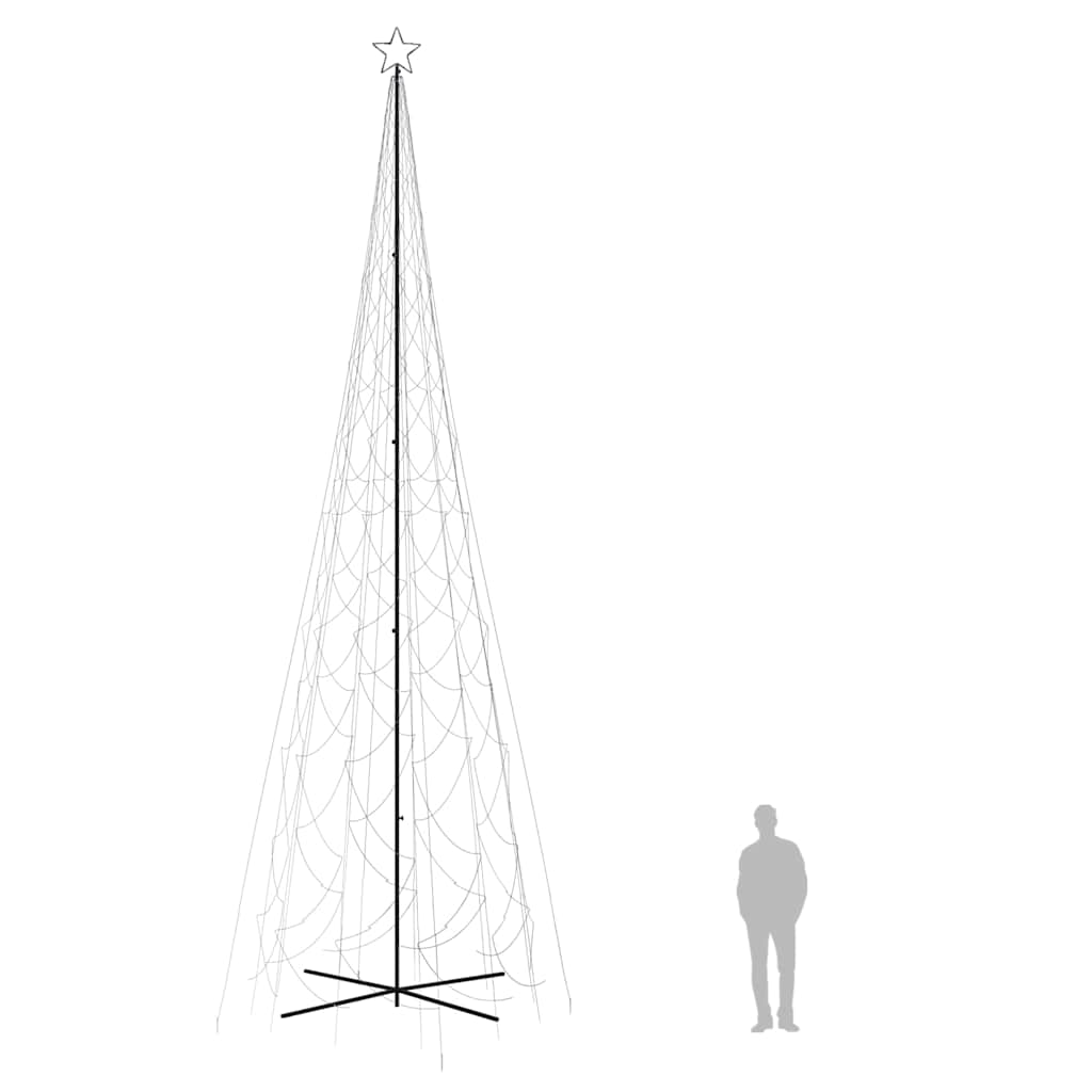Stožasto božićno drvce hladno bijelo 3000 LED žarulja 230x800cm