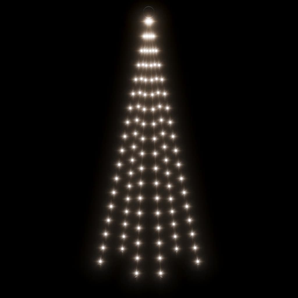 Božićno drvce na stijegu 108 LED žarulja hladne bijele 180 cm
