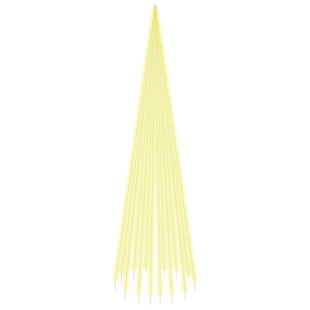 Božićno drvce na stijegu 1134 LED žarulje tople bijele 800 cm