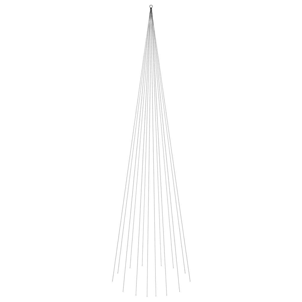 Božićno drvce na stijegu 1134 LED žarulje tople bijele 800 cm