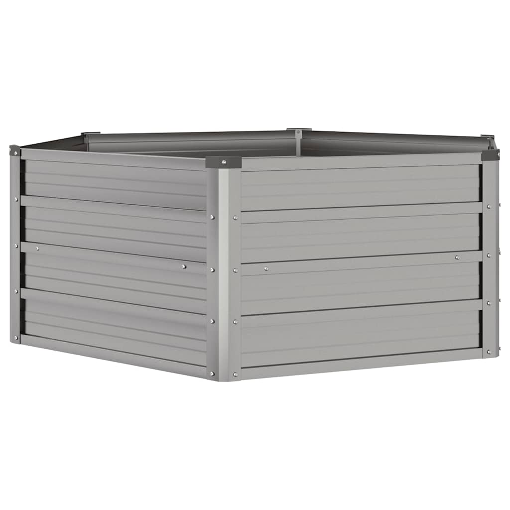 Povišena vrtna gredica boja hrđe 129x129x45 cm čelik COR-TEN