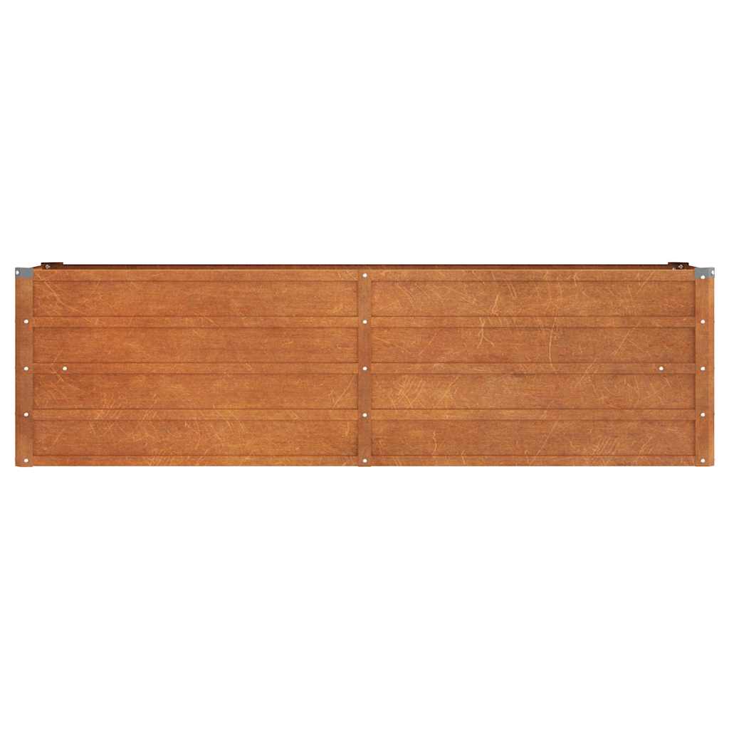 Povišena vrtna gredica boja hrđe 160 x 40 x 45 cm čelik COR-TEN