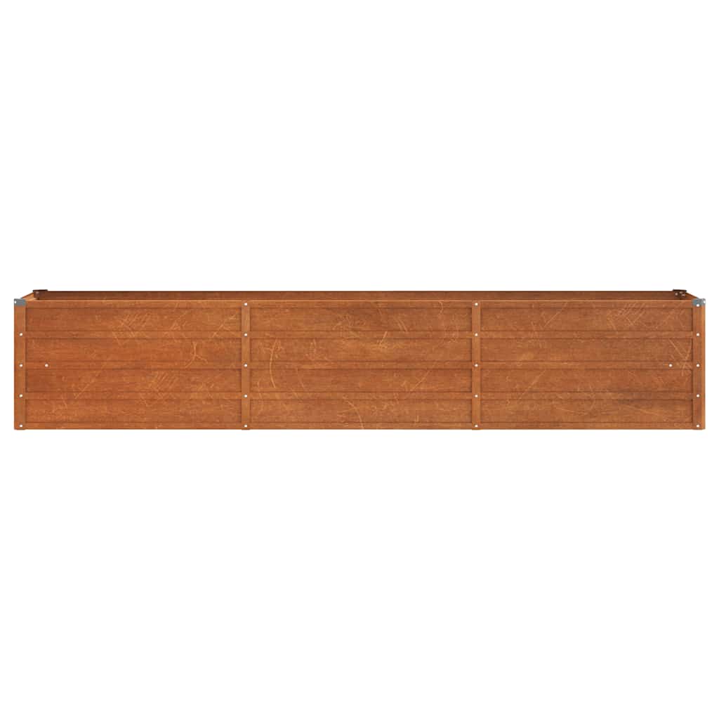 Povišena vrtna gredica boja hrđe 240 x 40 x 45 cm čelik COR-TEN