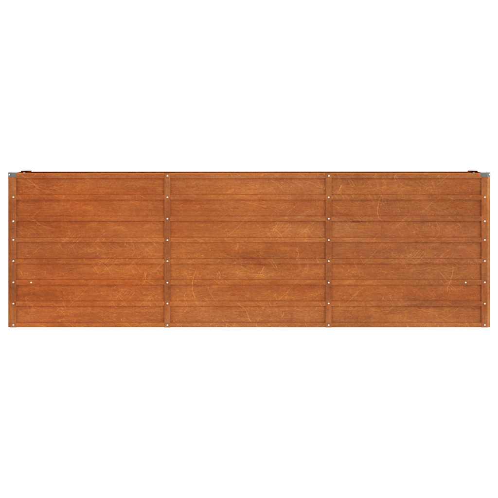 Povišena vrtna gredica boja hrđe 240 x 40 x 77 cm čelik COR-TEN