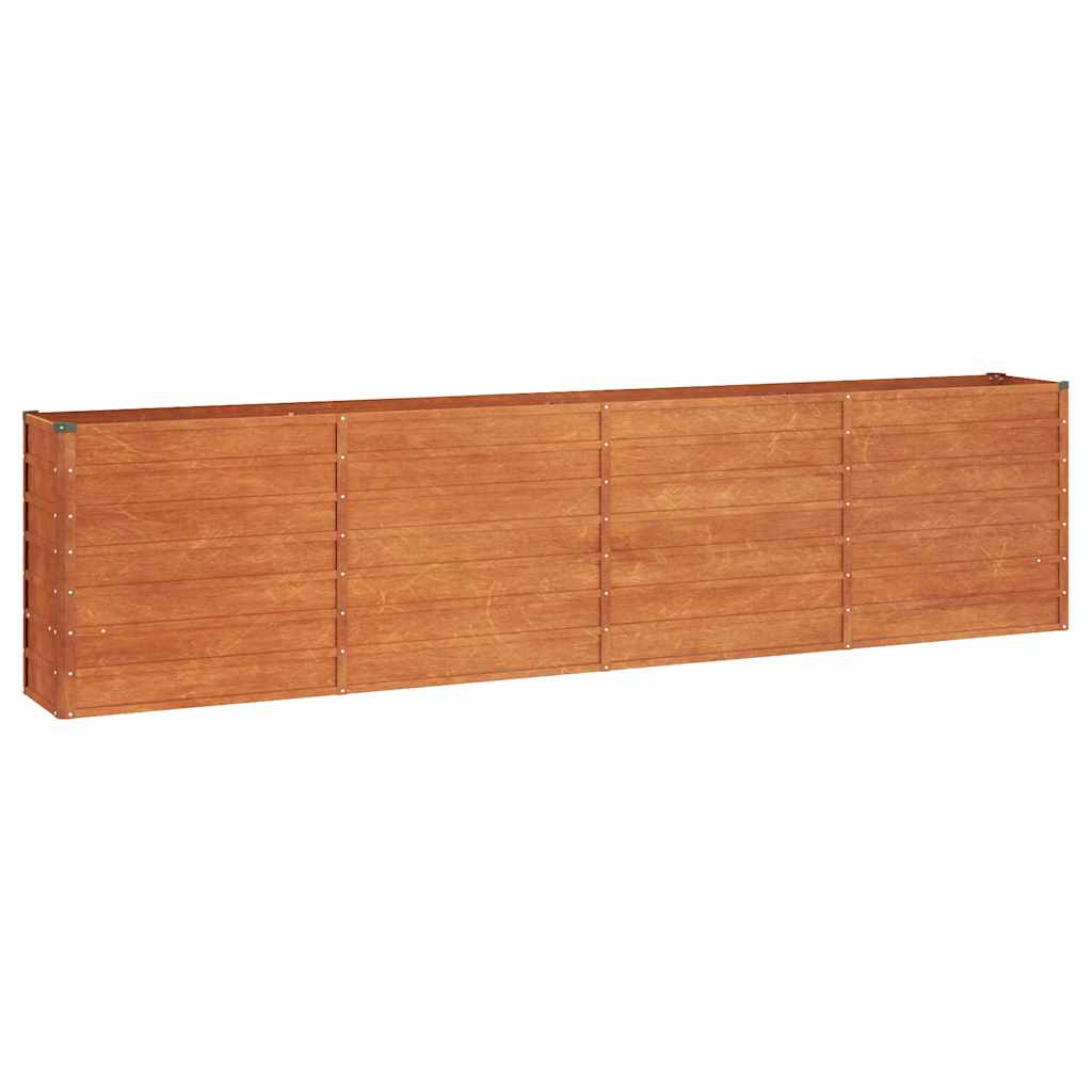 Povišena vrtna gredica boja hrđe 320 x 40 x 77 cm čelik COR-TEN