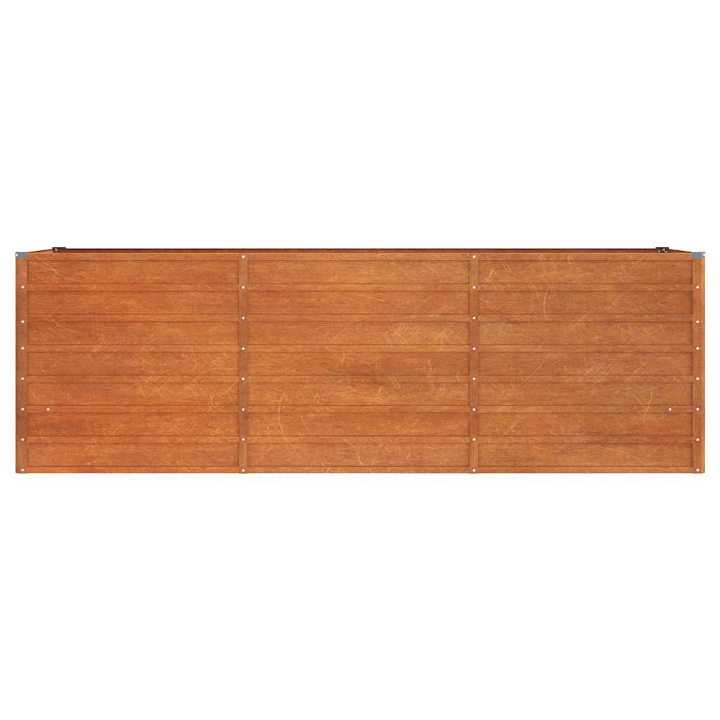 Povišena vrtna gredica boja hrđe 240 x 80 x 77 cm čelik COR-TEN