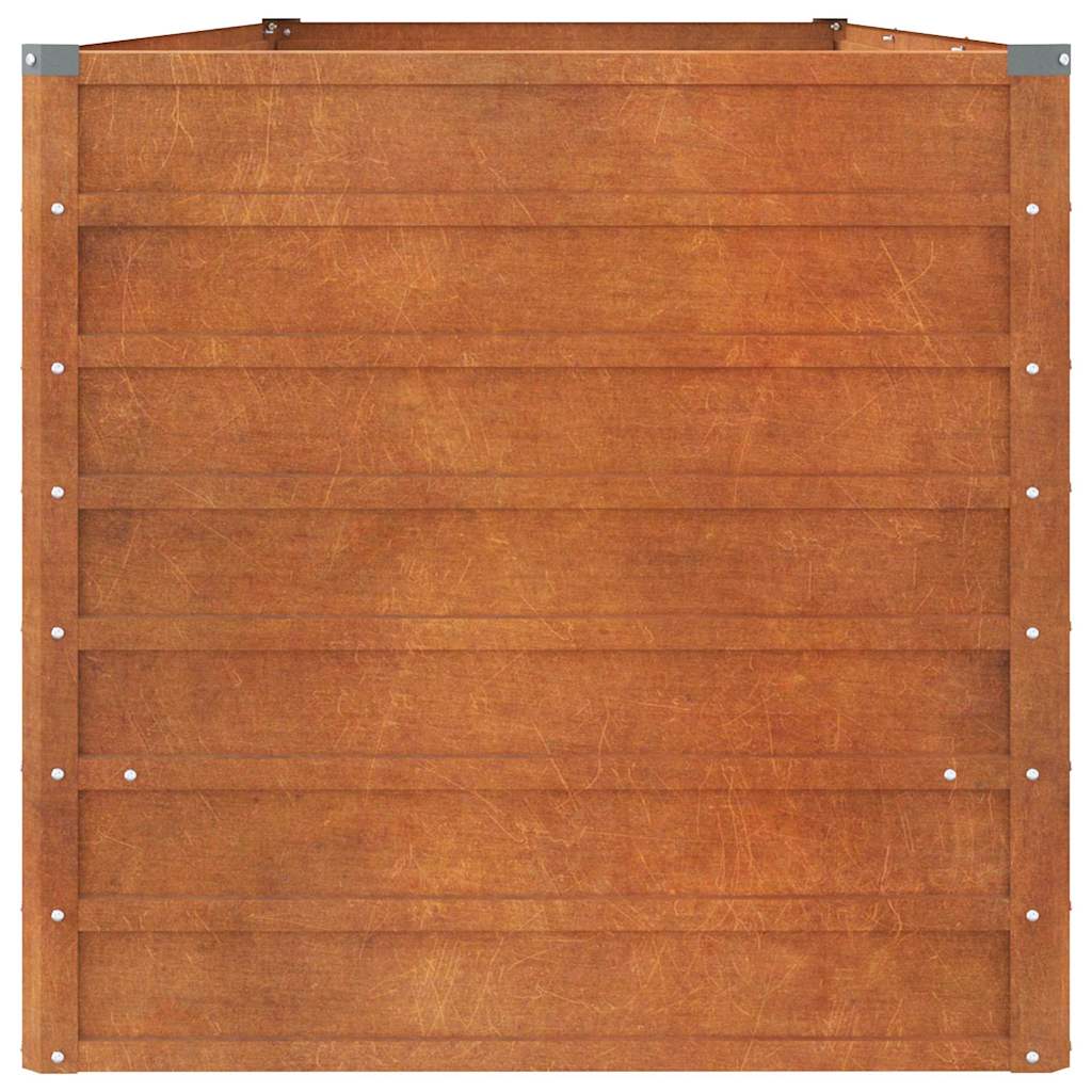 Povišena vrtna gredica boja hrđe 240 x 80 x 77 cm čelik COR-TEN