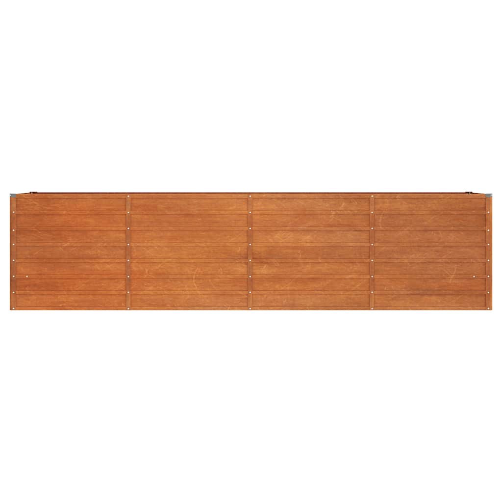 Povišena vrtna gredica boja hrđe 320 x 80 x 77 cm čelik COR-TEN