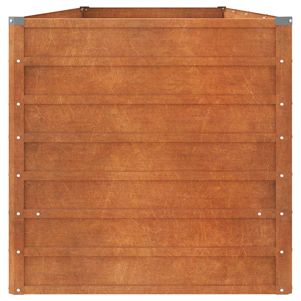Povišena vrtna gredica boja hrđe 320 x 80 x 77 cm čelik COR-TEN