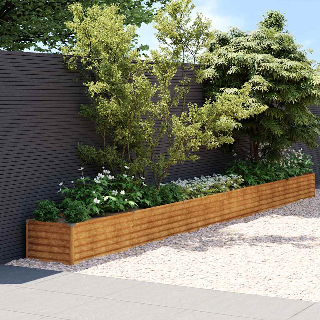 Povišena vrtna gredica 580x50x36 cm Corten čelik