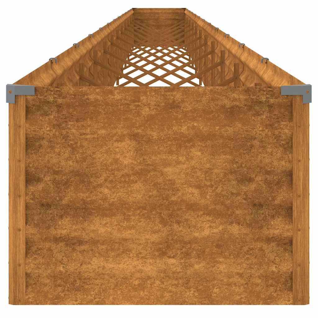 Povišena vrtna gredica 1152 x 50 x 36 cm od čelika COR-TEN