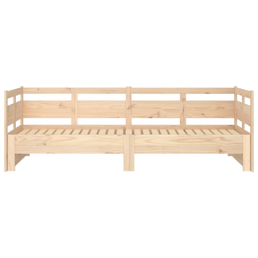 Dnevni ležaj na izvlačenje od masivne borovine 2 x (90x190) cm
