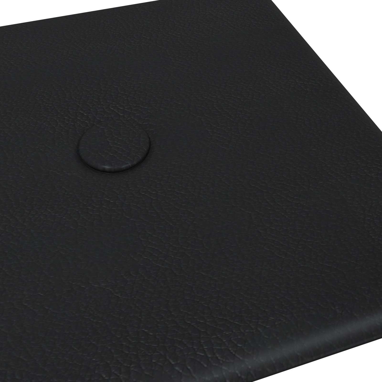 Zidna uzglavlja 12 pcs Crna 30 x 15 cm Lažna koža