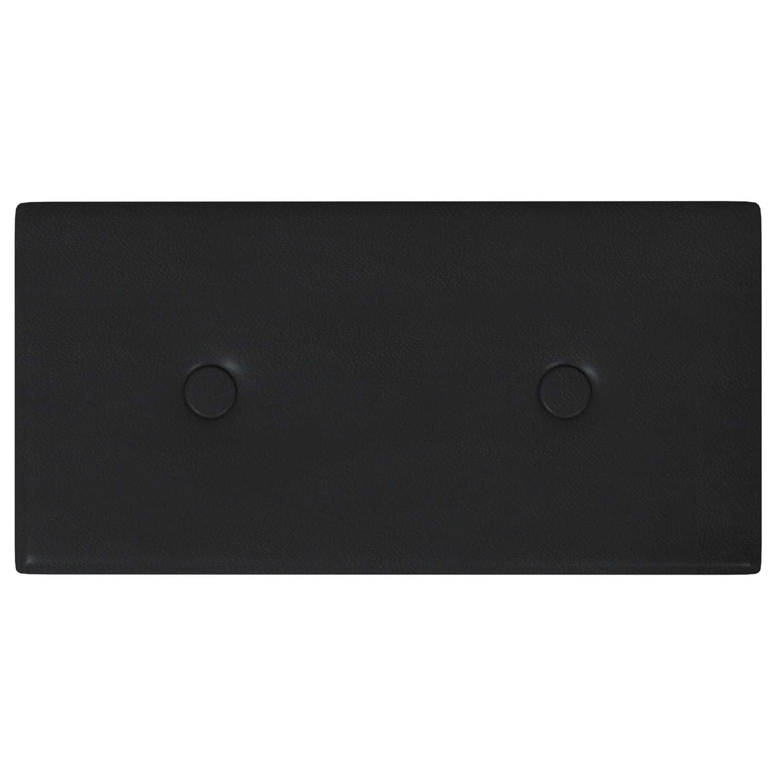 Zidna uzglavlja 12 pcs Crna 30 x 15 cm Lažna koža