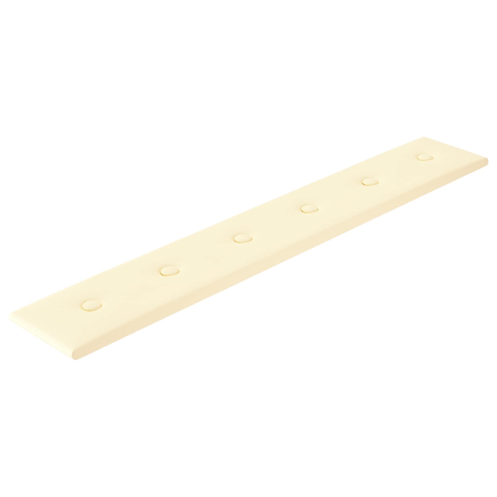 Zidna uzglavlja 12 pcs Krema 90 x 15 cm Lažna koža