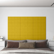 Zidna uzglavlja 12 pcs Žuta 60 x 30 cm Baršun