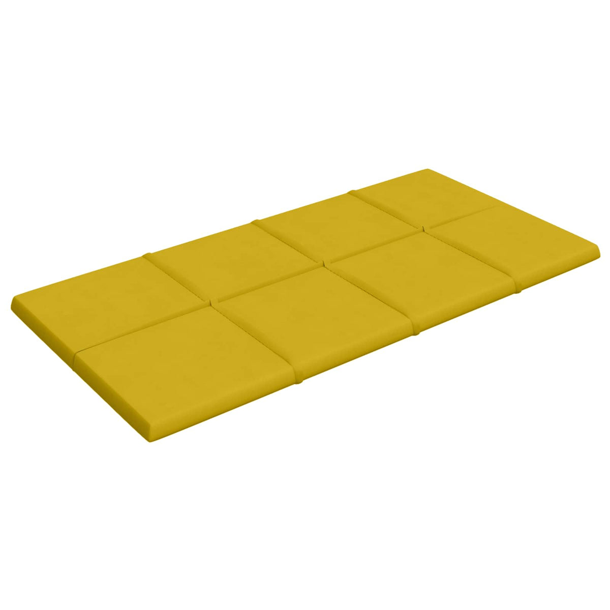 Zidna uzglavlja 12 pcs Žuta 60 x 30 cm Baršun