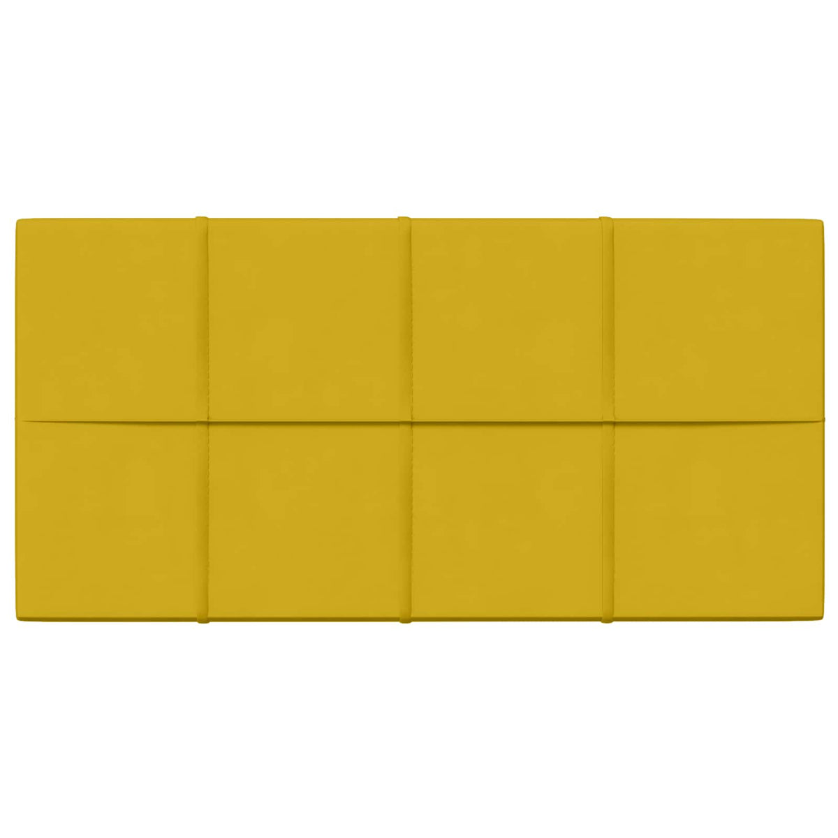 Zidna uzglavlja 12 pcs Žuta 60 x 30 cm Baršun