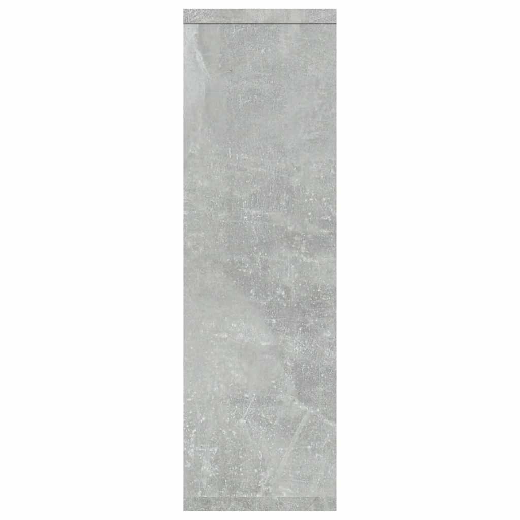 Zidna polica siva boja betona 85x16x52,5 cm konstruirano drvo