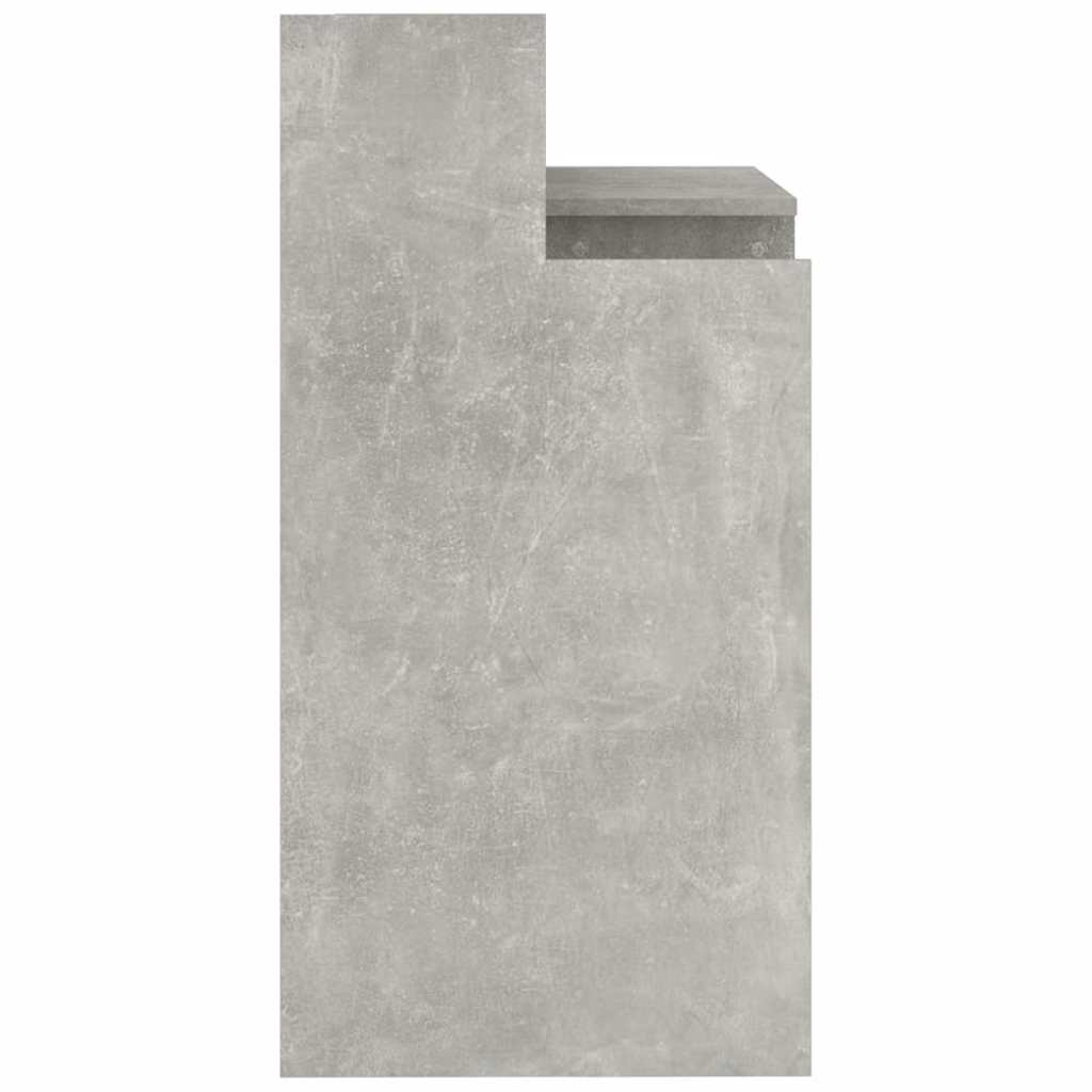 Radni stol s LED svjetlima sivi 97x45x90 cm konstruirano drvo
