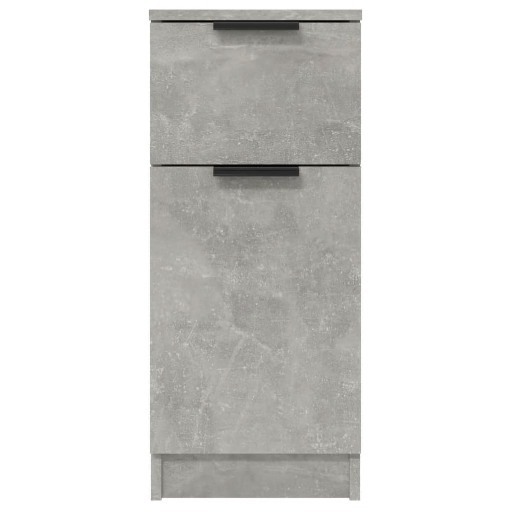 Komoda siva boja betona 30 x 30 x 70 cm od konstruiranog drva