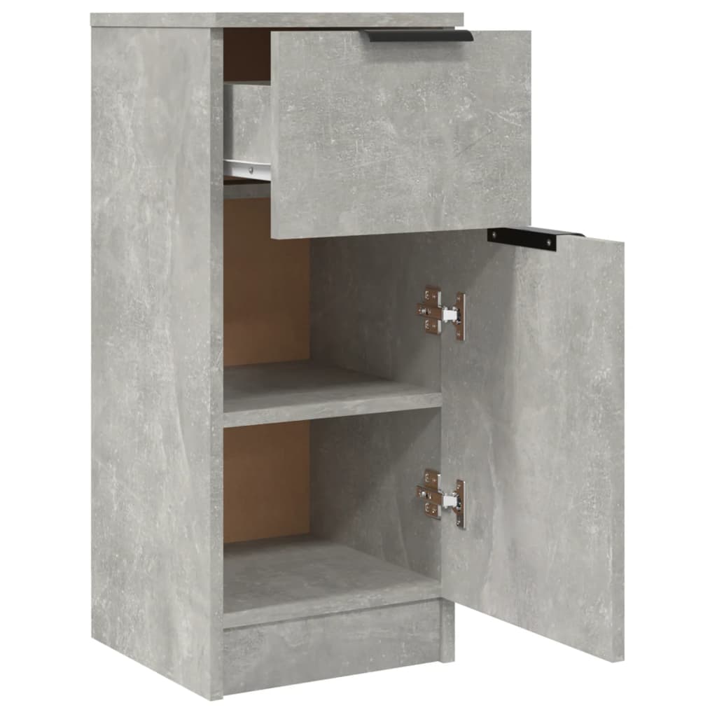 Komoda siva boja betona 30 x 30 x 70 cm od konstruiranog drva