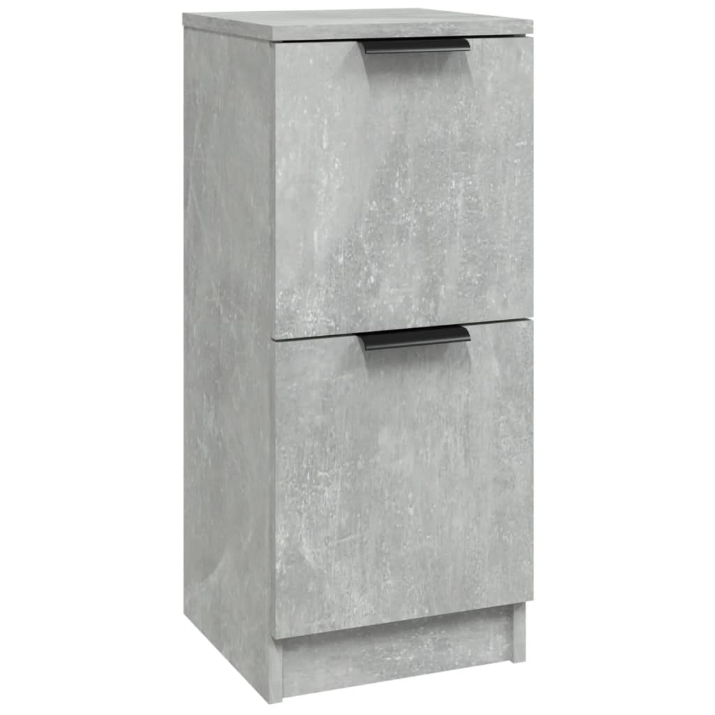 Komoda siva boja betona 30 x 30 x 70 cm od konstruiranog drva