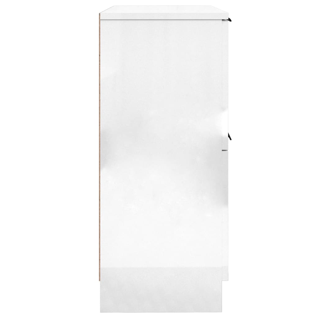 Komode sjajne bijele 2 kom 30x30x70 cm od konstruiranog drva