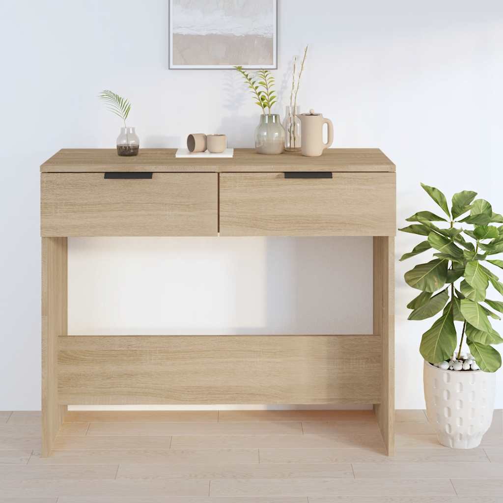 Konzolni stol boja hrasta sonome 90x36x75 cm konstruirano drvo