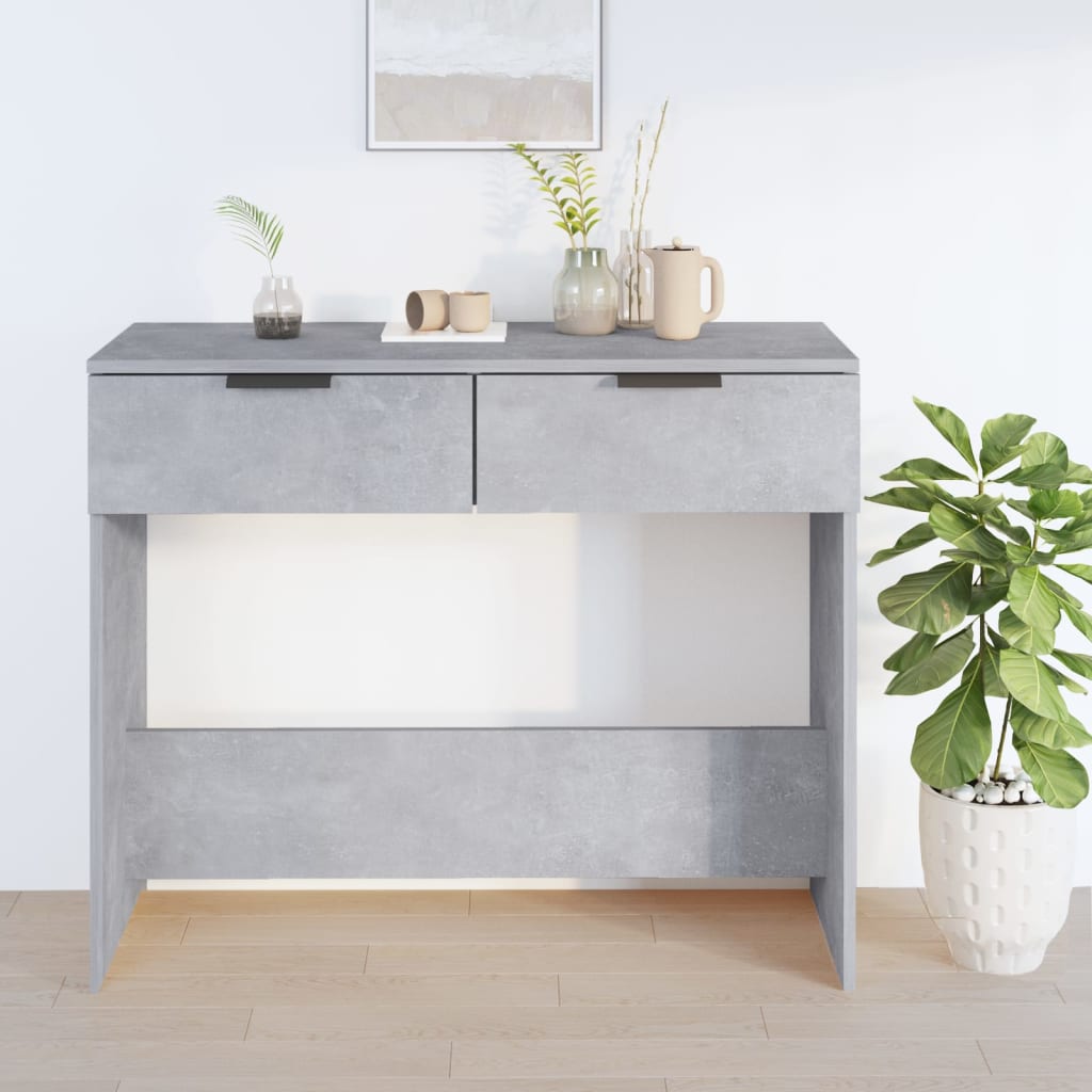 Konzolni stol boja betona 90 x 36 x 75 cm od konstruiranog drva