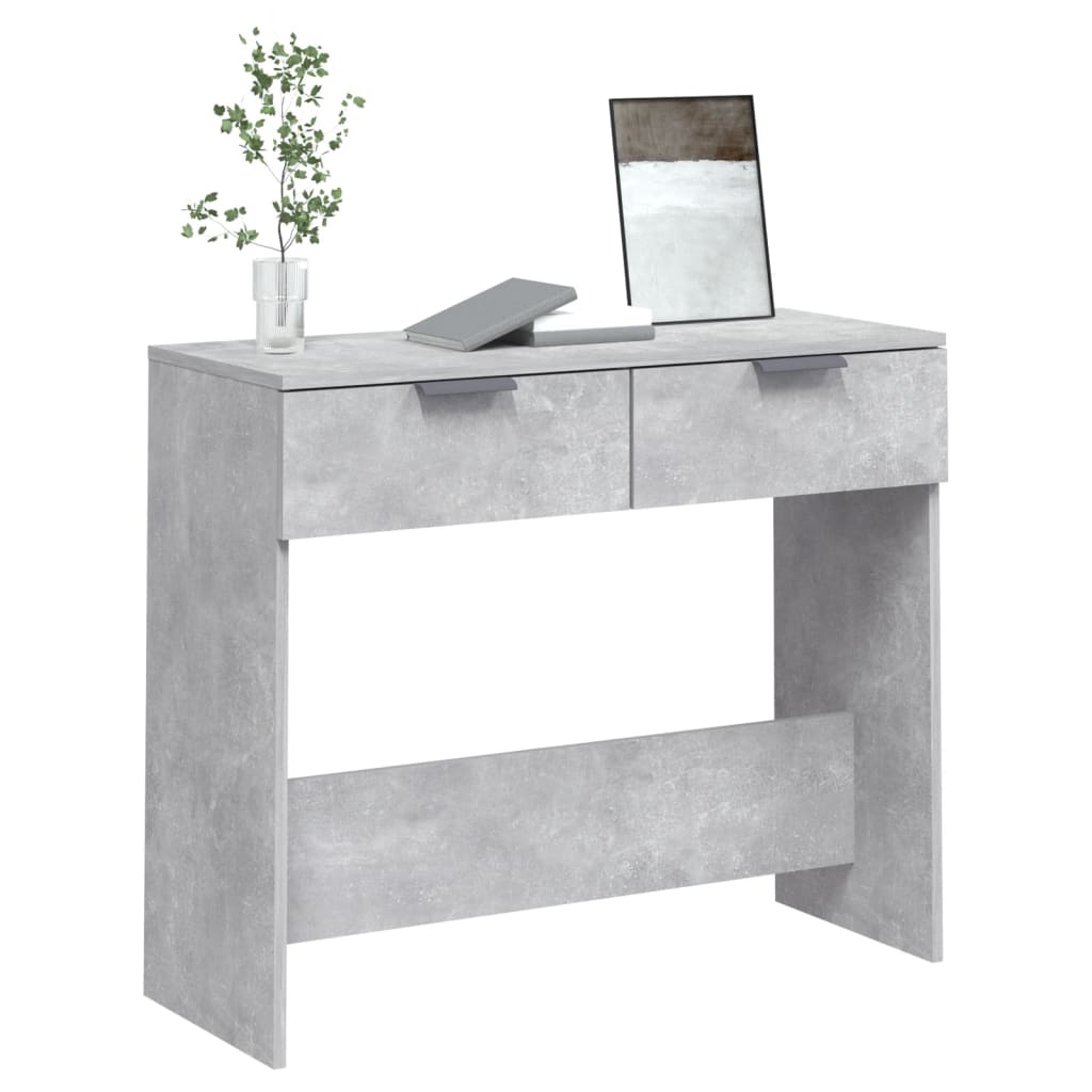Konzolni stol boja betona 90 x 36 x 75 cm od konstruiranog drva