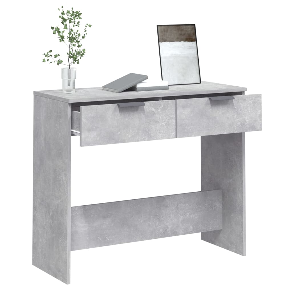 Konzolni stol boja betona 90 x 36 x 75 cm od konstruiranog drva