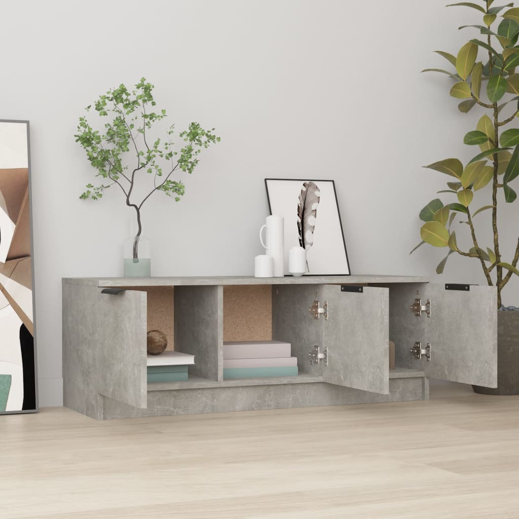 TV ormarić boja betona 102x35x36,5 cm od konstruiranog drva