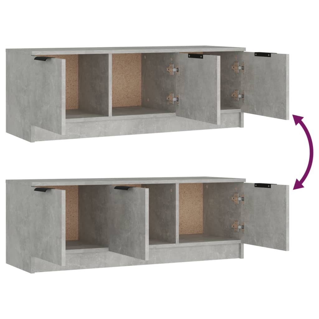 TV ormarić boja betona 102x35x36,5 cm od konstruiranog drva