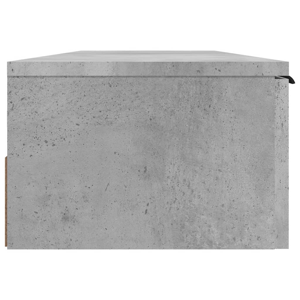 Zidni ormarić boja betona 102x30x20 cm od konstruiranog drva