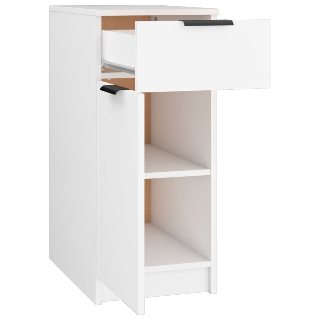 Ormarić za radni stol bijeli 33,5x50x75 cm konstruirano drvo