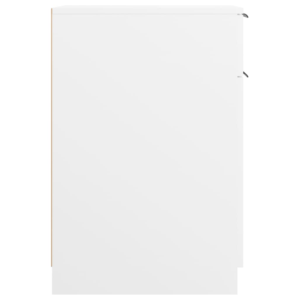 Ormarić za radni stol bijeli 33,5x50x75 cm konstruirano drvo