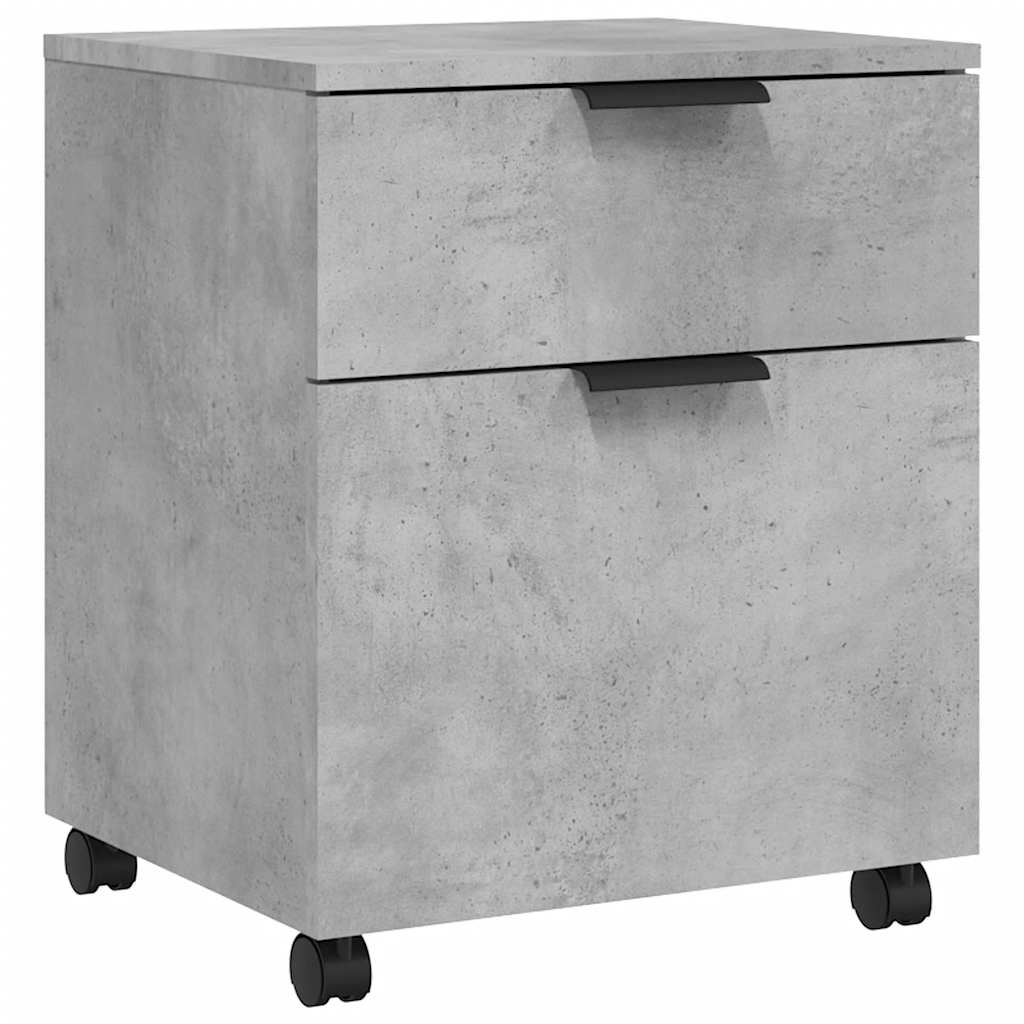 Mobilni ormarić za spise sivi 45 x 38 x 54 cm konstruirano drvo