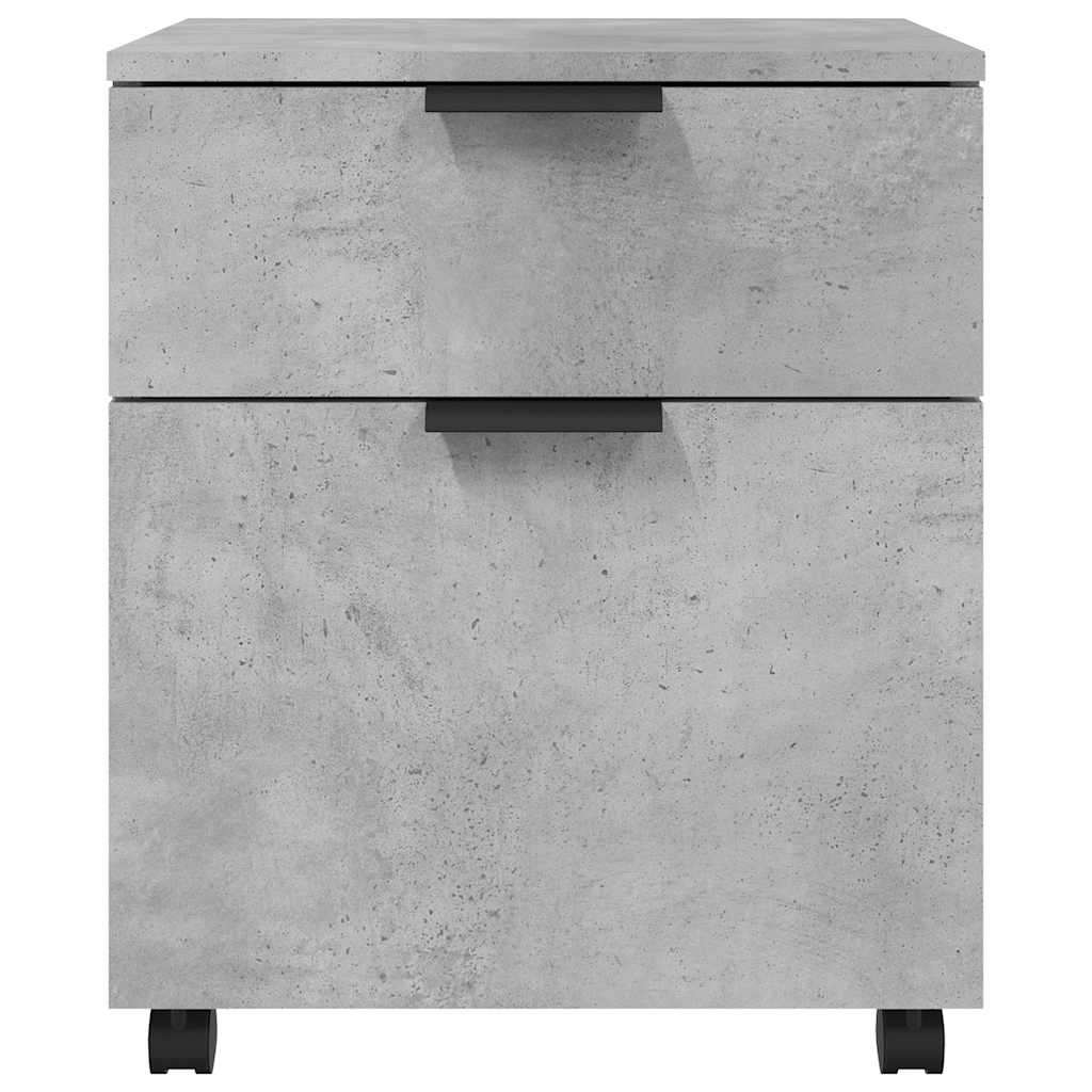 Mobilni ormarić za spise sivi 45 x 38 x 54 cm konstruirano drvo