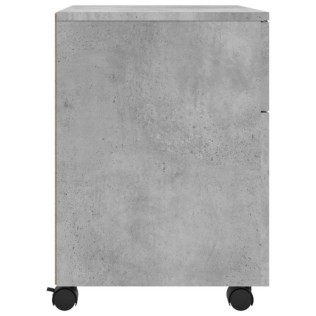 Mobilni ormarić za spise sivi 45 x 38 x 54 cm konstruirano drvo
