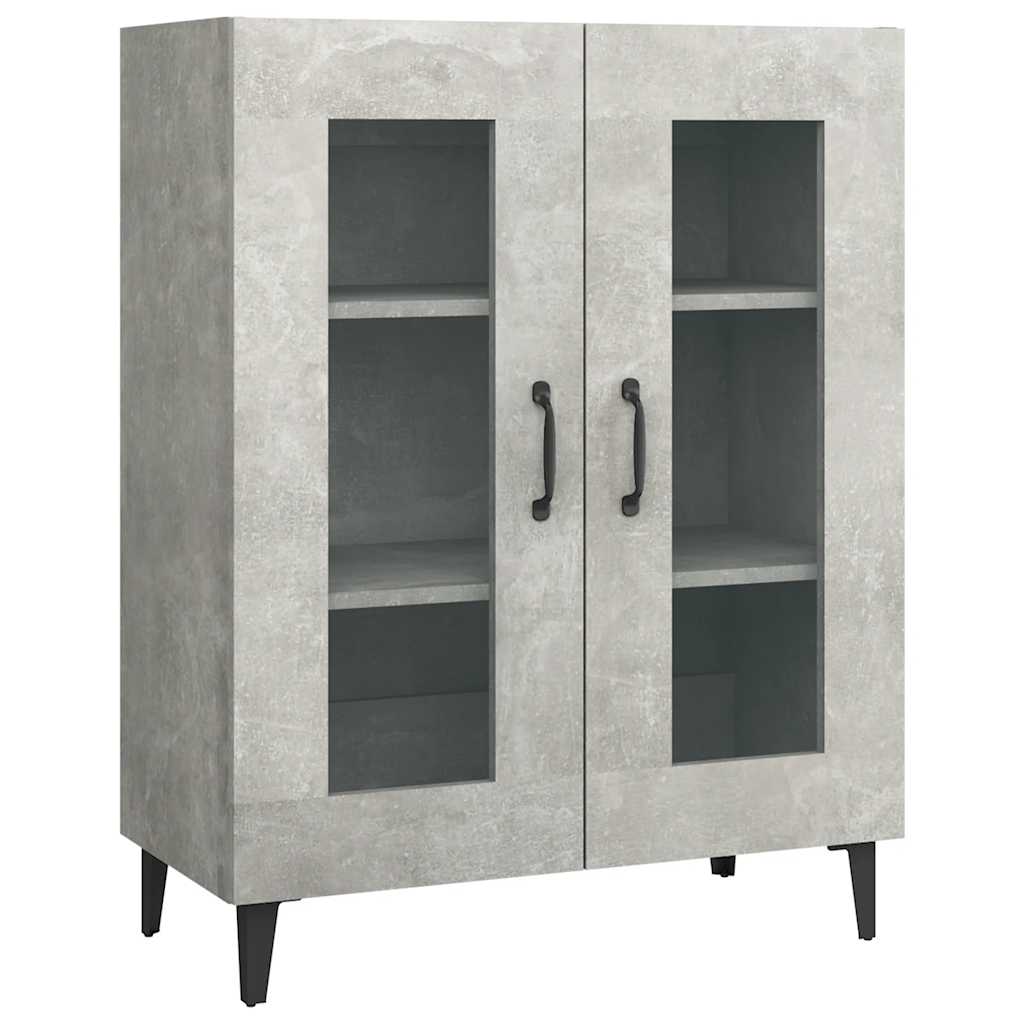 Komoda siva boja betona 69,5x34x90 cm od konstruiranog drva