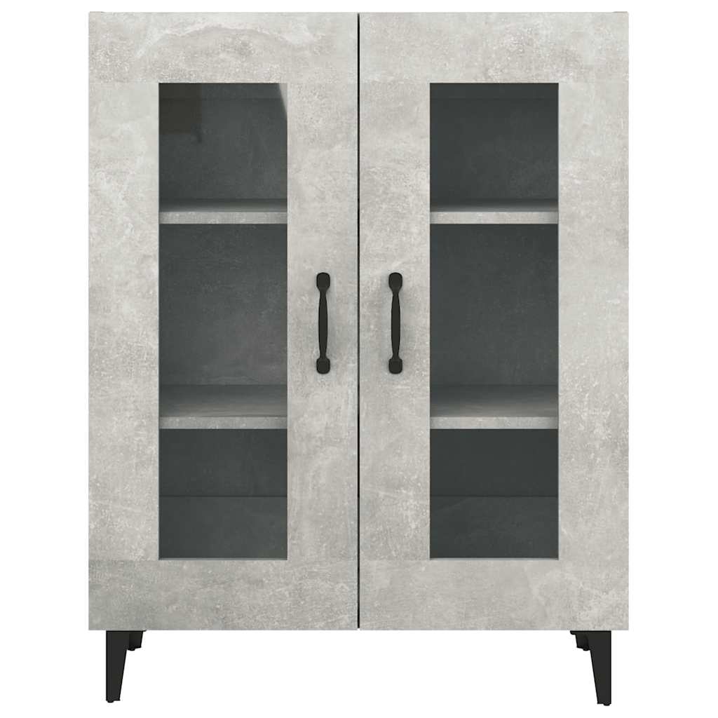 Komoda siva boja betona 69,5x34x90 cm od konstruiranog drva