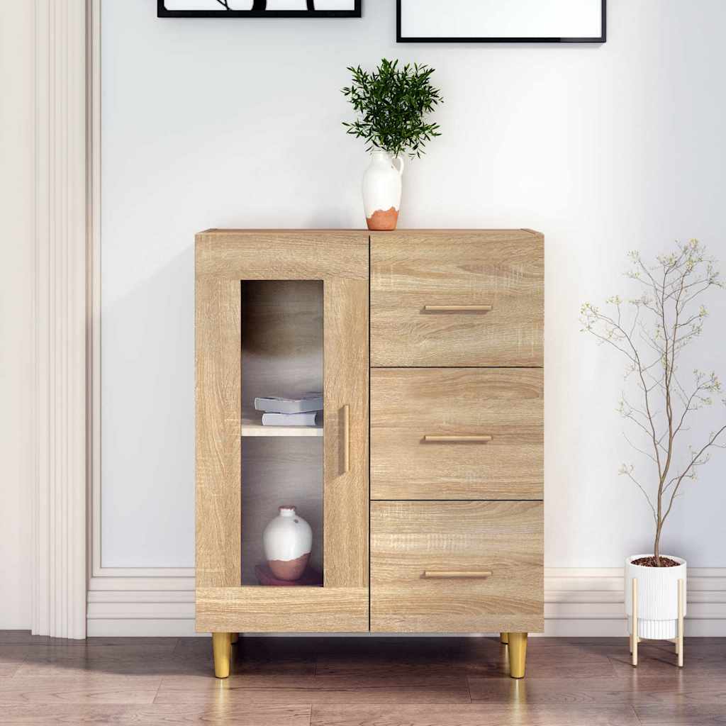 Komoda boja hrasta sonome 69,5x34x90 cm od konstruiranog drva