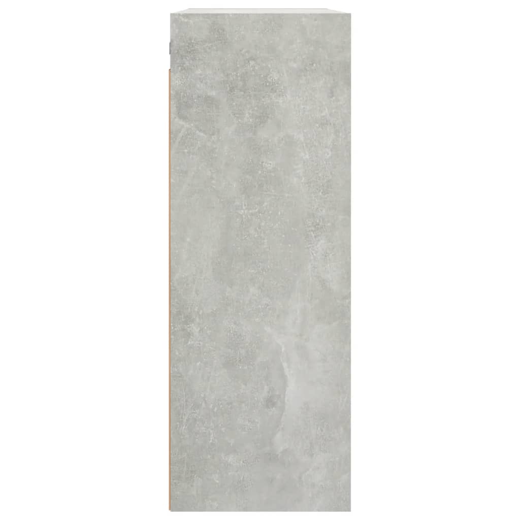 Viseći zidni ormarić siva boja betona 69,5 x 32,5 x 90 cm