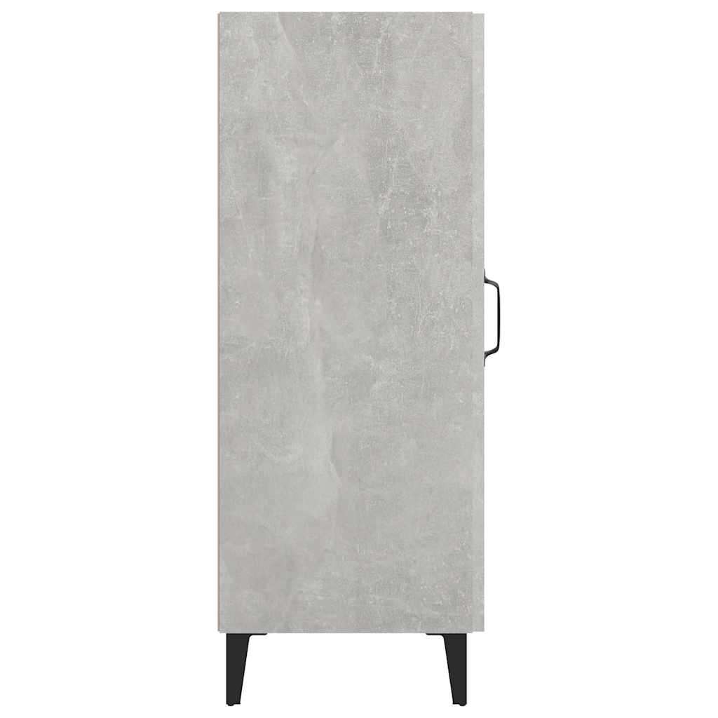 Komoda siva boja betona 34,5x34x90 cm od konstruiranog drva