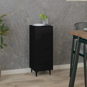 Komoda crna 34,5 x 34 x 90 cm od konstruiranog drva