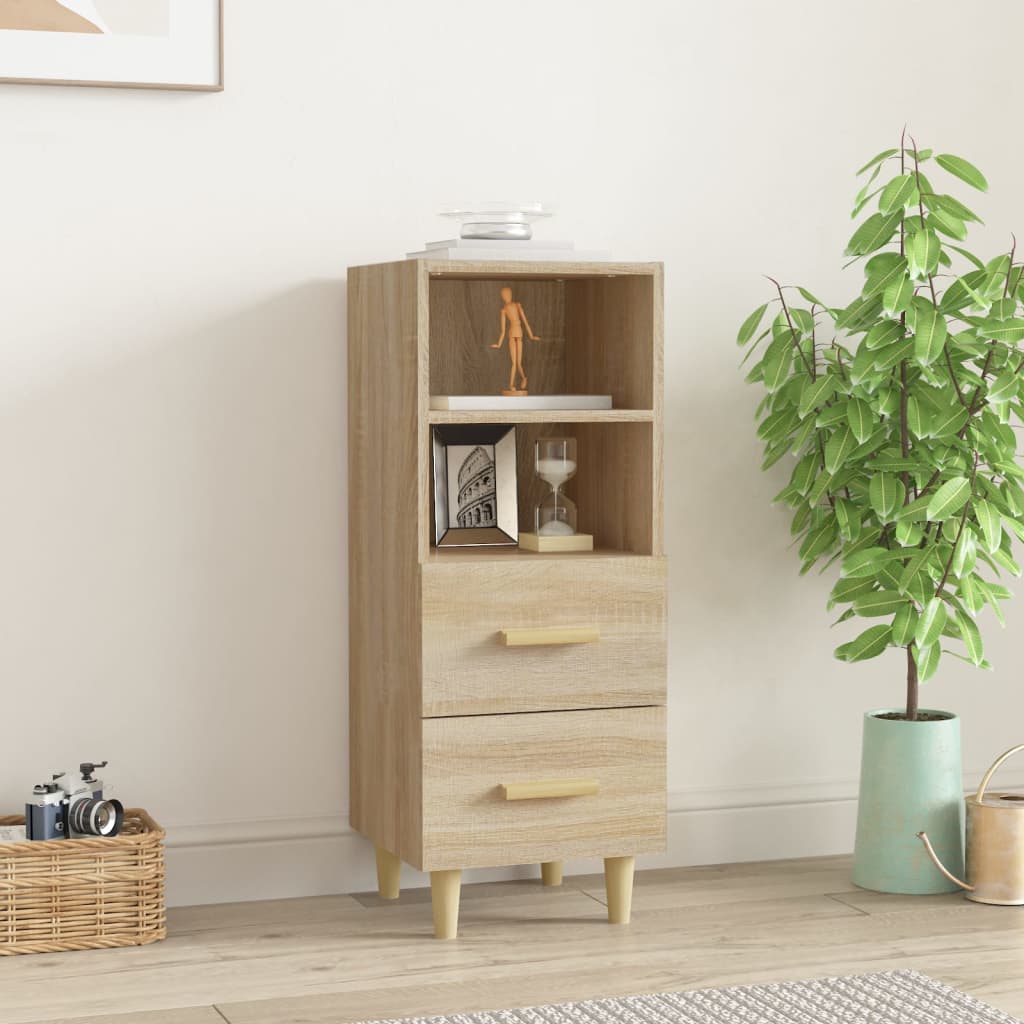 Komoda boja hrasta sonome 34,5x34x90 cm od konstruiranog drva
