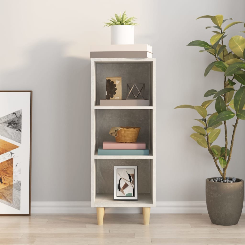Komoda boja dimljenog sonome 34,5x32,5x90 cm konstruirano drvo
